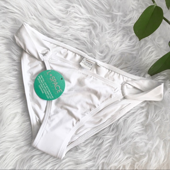 l*space Other - NWT L*Space White Sensual Solids Loop Side Bikini